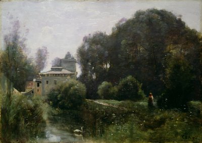 Souvenir of the Villa Borghese by Jean Baptiste Camille Corot